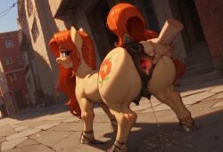 1girls ai_generated alley alleyway anatomically_correct anatomically_correct_anus anatomically_correct_genitalia anatomically_correct_pussy anus ass ass_focus breasts crotchboobs darkeffect darkened_genitalia disembodied_hand equine equine_anus equine_genitalia equine_pussy female female_only feral friendship_is_magic furry looking_at_viewer looking_back my_little_pony ponut pony presenting presenting_hindquarters public pussy rear_view spread_pussy