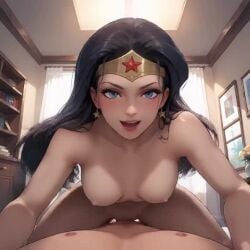 ai_generated cowgirl cowgirl_position female male male/female naked_female no_sound penis penis_in_pussy pov pov_eye_contact pov_male pussy riding riding_penis tagme vagina vaginal_penetration vaginal_sex video wonder_woman