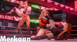 3d 3d_(artwork) alexa_bliss becky_lynch bianca_belair blender blender_(software) female fortnite fortnite:_battle_royale futa_on_female futanari intersex mariah_carey merkaan spread_legs submissive wwe