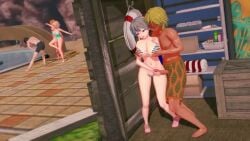 2boys 3girls animated big_breasts bikini bouncing_breasts breasts censored censored_penis censored_pussy cuckold cum cum_inside deliriumbear dreaming fellatio female hidden_sex huge_breasts male naked netorare ntr penis pool pussy sakurai_shinichi sex short_hair tagme uzaki-chan_wa_asobitai! uzaki_hana vaginal_penetration video