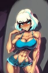 1girls abs ai_generated bare_arms bare_shoulders big_breasts blonde_hair blue_eyes color female fit_female gigiti hi_res jackie_lynn_thomas large_breasts light-skinned_female light_skin muscles muscular muscular_female short_hair star_vs_the_forces_of_evil thick_thighs