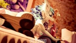 16:9 3d_(artwork) 4k absurd_res anthro balls balls_grab big_breasts blender_(artwork) blender_cycles bodily_fluids breasts cabbiethesavie cum cum_drip digital_media_(artwork) dripping dripping_wet duo ejaculation felid feline female furniture genital_fluids genitals grabbing_sheets greykibbyad hair handjob harness hi_res kemono licking male male/female mammal mayu_(azuki) novabeast oral penile penis penis_lick pussy pussy_drip sex sofa sofa_sex solo thick_penis thick_thighs tongue vrchat_model widescreen