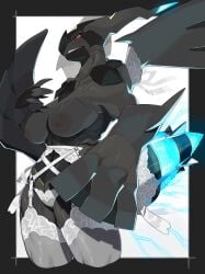 female zekrom from nintendo by kame 3