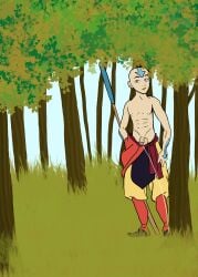 aang avatar_the_last_airbender male male_only peeing tagme