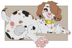 1boy animal_anus animal_genitals anus ass ass_focus asshole balls big_ass big_booty big_butt black_spots booty brown_hair brown_spots butt_focus canid canine canine_anus canine_genitals canis claws cocker_spaniel collar colored commission commission_art crossed_legs dalmatian digital_drawing_(artwork) digital_media_(artwork) dog_collar domestic_canine domestic_dog eyelashes femboy femboy_feral femboy_focus femboy_only feral feral_focus feral_male feral_only fluffy fluffy_ears fluffy_hair genitals hair hair_over_eye hair_over_one_eye hi_res high_resolution highres hind_legs hindlegs hindpaw huge_ass huge_butt large_ass large_butt legs_crossed looking_at_viewer male male_canine male_dog male_feral male_focus male_only mixed_breed multicolored_body multicolored_fur original original_character painted_claws pawpads paws pink_anus pink_claws pink_nose pink_pawpads presenting psy101 rear rear_view red_eyes simple_background sketch smile smiling smiling_at_viewer solo solo_femboy solo_feral solo_focus solo_male spots spotted_body spotted_fur sticking_out_tongue sticking_tongue_out tailhole toe_claws toes tongue tongue_out truffles_(marrionette) white_body white_fur zoophilia