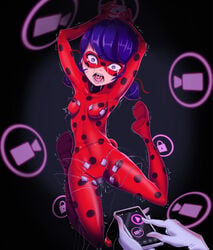 1girls 2d 2d_(artwork) akumatized alya_cesaire bodysuit bondage captured_heroine covered_navel disney_channel erect_nipples_under_clothes female female_focus female_only femdom humiliation lady_wifi ladybug_(character) lesbian lezdom marinette_dupain-cheng miraculous:_tales_of_ladybug_and_cat_noir miraculous_ladybug nipple_bulge open_mouth orgasm phone pigtails pussy_juice pussy_juice_drip remote_control_vibrator restrained saucy-scones skin_tight small_breasts superheroine tagme tears trembling vibrator vibrator_in_pussy yuri