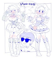 404error big_breasts blush breasts cheek_markings costume disney_channel disney_xd female idol jackie_lynn_thomas marco_diaz star_butterfly star_vs_the_forces_of_evil