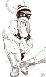 bikini female one_piece porche smoking solo_female spidu