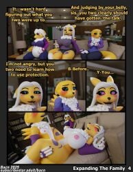 2025 3d age_difference anthro areola bacn bandai_namco being_watched big_breasts blush breasts brother_(lore) brother_and_sister_(lore) canid canine clothed clothed/nude clothing comic detailed_background dialogue digimon digimon_(species) digital_media_(artwork) embarrassed english_text female female_penetrated fox furniture group hair heart_eyes heart_symbol hi_res huge_breasts hyper hyper_breasts incest_(lore) looking_at_another male male/female male_penetrating mammal mother_(lore) mother_and_child_(lore) mother_and_son_(lore) nipples nude older_female open_mouth parent_(lore) parent_and_child_(lore) parent_and_son_(lore) penetration pregnant pregnant_female renamon renamon_(bacn) sex sibling_(lore) sister_(lore) smile sofa sofa_sex son_(lore) tail text trio voyeur white_body yellow_body
