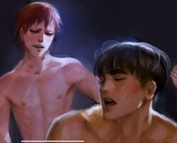 2boys anal anal_penetration anal_sex annas_anya arched_back asian asian_male bent_over black_hair boruto:_naruto_next_generations bowl_cut completely_naked completely_nude completely_nude_male facial_markings from_behind from_behind_position front_view gaara gay gay_male gay_sex hi_res high_resolution highres interracial light-skinned_male light_skin looking_pleasured male male/male male_only messy_hair naked naruto naruto:_the_last naruto_(series) naruto_shippuden nipples nude nude_male open_mouth pale-skinned_male pale_skin pleasure_face realistic red_hair rock_lee shonen_jump shounen_jump shueisha sweat sweatdrop sweating sweaty twink very_high_resolution weekly_shonen_jump weekly_shounen_jump yaoi