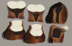 absurd_res animal_genitalia animal_vulva anthro anus belly braided_tail equid equine equine_anus equine_genitalia equine_vulva female feral genitals hi_res mammal navel puffy_anus scarlanya slightly_chubby tail teats thick_thighs udders vulva wide_hips
