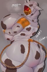 4ears_5eyes big_ass big_breasts breasts cow_costume dat_ass huge_breasts mass_effect quarian thick_ass thick_thighs