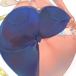 100_kanojo 1girls ass ass_focus brazilian_female from_behind head_out_of_frame hornfelstone jeans kaho_eira kimi_no_koto_ga_dai_dai_dai_dai_daisuki_na_100-nin_no_kanojo solo the_100_girlfriends_who_really_really_really_really_really_love_you thighs thighs_focus