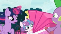 1boy 2girls animal animated dragon equine masturbation my_little_pony pony smooth_skin spike spike_(mlp) twilight_sparkle_(mlp)