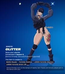alternate_version_available banningblade chigusa_(fortnite) edited_screencap emote female female_focus female_only fortnite fortnite:_battle_royale game_ui pussy vagina