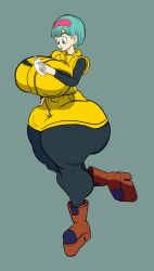 1girls blue_hair bulma_briefs dragon_ball female renniearts00 tagme