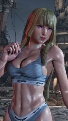 1girls alluring athletic_female blonde_hair blue_eyes bra calvin_klein calvin_klein_underwear emilie_de_rochefort envy15re2lm female female_abs female_torso fit_female mod namco panties tekken tekken_7 tekken_8 tekken_tag_tournament_2 underwear