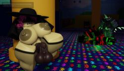1boy 1girls 1x1x1x1_(forsaken) 3d blacked disembodied_penis forsaken_(roblox) jane_doe_(forsaken) roblox tagme tagme_(artist) two_time
