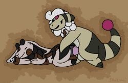 alex_(stinkvali) ampharos anal anal_sex anal_tugging anthro antlers anus balls big_ears breath brown_body brown_fur closed_eyes dot_eyes duo forehead_gem from_behind_position fur fur_markings gem generation_2_pokemon genitals grey_body grey_fur hair hand_on_hip happy happy_sex hi_res hooves horn jackalope lagomorph leporid looking_pleasured lying male male/male mammal markings nintendo on_front penetration penile penile_penetration penis penis_in_ass pokemon pokemon_(species) puffy_anus rabbit scut_tail semi-anthro sex short_tail simple_background simple_eyes stinkvali tail tail_orb toony tuft white_hair wobbly_mouth wool_(fur) wool_hair yellow_body yellow_fur