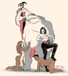 2025 4_fingers 4_toes all_fours amanda_waller anthro areola arm_support arm_tattoo artist_name ass balls bare_shoulders batman_(series) belly bent_arm bent_leg big_balls big_belly big_breasts big_butt big_penis biped black_boots black_claws black_clothing black_domino_mask black_eyebrows black_eyemask black_eyes black_eyewear black_footwear black_gloves black_hair black_handwear black_legwear black_mask black_shoes black_spots black_tattoo black_thigh_highs blush blushing_profusely boots breast_size_difference breasts brown_areola brown_body brown_breasts brown_claws brown_ears brown_hair brown_nipples brown_nose brown_skin cheetah cheetah_(dc) chest_wraps claws closed_eyes clothed clothed_female clothed_human clothing corset countershade_arms countershade_face countershade_feet countershade_legs countershade_neck countershade_torso countershading curvy_figure dark_hair dc_comics digital_drawing_(artwork) digital_media_(artwork) domino_mask empty_eyes erect_nipples erection extended_arms eyebrows eyelashes eyemask eyewear feet felid feline female female/female fin finger_claws fingers fish fool's_hat footwear foreskin forward_arm_support fur genitals glans glistening glistening_boots glistening_clothing glistening_footwear glistening_genitalia glistening_hair glistening_lips glistening_penis glistening_shoes gloves grey_body grey_fin grin group gums hair hand_on_another's_belly hand_on_another's_head hand_on_another's_hip hand_on_another's_shoulder hand_on_belly hand_on_head hand_on_hip hand_on_own_hip hand_on_shoulder handwear happy harem harlequin harley_quinn harley_quinn_(classic) hat head_turned headgear headwear heart_after_text heart_symbol hi_res human humanoid_feet humanoid_hands innie_vulva katana_(dc) king_shark kneeling larger_anthro larger_male legwear light_body light_hair light_skin lingerie lips long_hair long_legs looking_at_another looking_at_viewer looking_up looking_up_at_another male male/female mammal marine markings mask medium_breasts midriff monotone_background monotone_balls monotone_body monotone_genitals monotone_hair monotone_penis monotone_skin mostly_nude mostly_nude_female mostly_nude_human mouth_closed multicolored_body multicolored_clothing multicolored_corset multicolored_hat multicolored_headgear multicolored_headwear multicolored_jester's_hat multicolored_lingerie navel nipple_outline nipples nude nude_anthro nude_female nude_human nude_male obese obese_anthro obese_male overweight overweight_anthro overweight_male pale_skin penis pink_areola pink_balls pink_blush pink_glans pink_lips pink_nipples pink_penis pink_vulva plantigrade red_clothing red_gloves red_handwear red_heart red_legwear red_sash red_text red_thigh_highs retracted_foreskin sash shadow shark sharp_teeth shoes short_hair simple_background sitting sitting_on_another sitting_on_arm size_difference smaller_female smaller_human smile smiling_at_another spots spotted_arms spotted_body spotted_fur spotted_legs spotted_neck standing step_pose stepping_on_another straight_leg straight_legs suicide_squad surrounded tan_background tattoo teeth text text_with_heart thick_penis thick_thighs thigh_highs three-quarter_view toe_claws toes topwear two_tone_body two_tone_clothing two_tone_corset two_tone_hat two_tone_headgear two_tone_headwear two_tone_jester's_hat two_tone_lingerie underbust_corset votivesky vulva white_body white_breasts white_countershading white_eyes white_sclera white_skin wraps