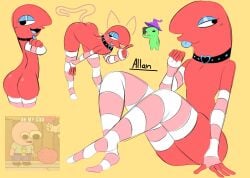 1boy 2boys alan_(smiling_friends) allan_(smiling_friends) allan_red ass big_ass femboy gay glep_(smiling_friends) male male_only meme_in_the_background pim_(smiling_friends) pim_pimling smiling_friends tagme thick_thighs thighs unsimplifi