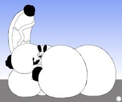 aliasing anthro artist_logo artist_name ass balls big_balls big_breasts big_butt big_penis black_ears breast_squish breasts bubble_butt buckteeth buni buni_(series) countershade_arms countershade_legs countershading curvy_figure erect_nipples erection eyelashes fur genitals gynomorph hi_res huge_balls huge_breasts huge_butt huge_cock humanoid_genitalia humanoid_penis hyper hyper_balls hyper_breasts hyper_butt hyper_genitalia hyper_penis intersex lagomorph leporid logo looking_at_viewer mammal nipples open_mouth open_smile penis rabbit rear_view signature small_waist smile solo spherical_breasts squish teeth text thatdawgmurray thick_thighs vein veiny_penis wasp_waist white_body white_fur