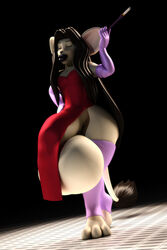 3d androgynous anthro anthroanim balls big_balls big_ears big_lips clothed clothing cosplay crossdressing disney gang_xi_siyu girly hair huge_balls humanoid_penis hyper hyper_balls hyper_lips hyper_penis jessica_rabbit_(cosplay) kangaroo_rat legwear lips lipstick male mammal mouse penis penis_under_dress rodent simple_background siyu smile solo standing testicles thick_thighs who_framed_roger_rabbit wide_hips