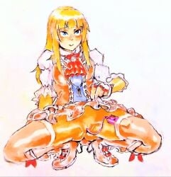 2d artist_request emilie_de_rochefort female full_body going_commando no_panties squatting tagme tekken vibrator vibrator_in_pussy vibrator_in_thighhighs vibrator_under_clothes