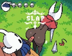 2025 animated anthro arachnid arthropod ass balls beads bench black_body black_eyes blue_cape blue_clothing breasts brother_(lore) brother_and_sister_(lore) cape clothed clothing digital_media_(artwork) duo female genitals grass half_brother_(lore) half_sister_(lore) hollow_knight hollow_knight_(franchise) hornet_(hollow_knight) incest incest_(lore) loop male male/female melee_weapon outside partially_clothed penis penis_on_butt pixel_(artwork) pixel_animation plant prayer_beads red_cape red_clothing rosary sibling_(lore) sim0n404 simon404 sister_(lore) size_difference spider sword team_cherry text the_knight_(hollow_knight) vessel_(species) weapon white_head