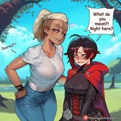 1futa 1girls ai_assisted ai_generated anime anime_style balls big_ass big_breasts black_hair breasts caption clitoris cock comic comic_page curvaceous curvaceous_body curvaceous_female curvaceous_figure dark_hair dark_skin dark_skinned_female dialogue dickgirl female female_focus fit_female futa_on_futa futa_only futa_sans_pussy futa_with_futa futanari futanari_only girl girly harriet_bree hentai high_resolution highres horny hourglass_figure huge_ass huge_balls huge_boobs huge_breasts huge_butt huge_cock huge_testicles huge_thighs interracial interracial_sex manga manga_page medium_ass medium_breasts medium_penis muscular patreon penis pussy red_hair ruby_rose rwby self_upload sexy shiny sigabelle speech_bubble stable_diffusion story tan tan_body tanned text text_bubble two_tone_hair uncensored vagina very_dark_skin voluptuous voluptuous_female waifu waifu_diffusion worship