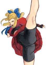 2d ass athletic athletic_female blonde_hair bubble_butt capcom drill_hair female female_focus female_only karin_kanzuki long_hair school_uniform schoolgirl street_fighter street_fighter_alpha tagme tikuwabu_33 upskirt wide_hips