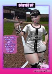 3d baseball baseball_bat baseball_cap baseball_uniform blonde_hair crossdressing cute_face cute_male dark-skinned_male dark_skin femboy gay jersey lucyluvbunz male miss_tam miss_tamikas_boutique mistresstamikastrap0n original qos qos_clothing queen_of_spades raceplay second_life short_hair sissy submissive_male twink white_body yaoi