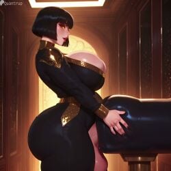 1futa 2d ai_generated balls big_balls big_breasts big_penis black_hair black_haired_futa black_haired_only breasts breeding_mount busty clothed cock covered_breasts curvaceous curvaceous_figure curvy curvy_body curvy_figure curvy_futa curvy_hips dick dickgirl exposed_balls exposed_penis futanari huge_breasted_futa huge_breasts huge_cock intersex penis quantrup solo solo_futa tagme toned toned_body toned_futa video