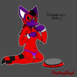 1boy ambiguous_species angry angry_mark angry_symbol anthro anthro_male anthro_only anthro_solo black_sclera bowl bulge clothes clothing collar cross-popping_vein dark_grey_background deep_claw digital_media_(artwork) dog_bowl fetish fetish_gear fetish_wear food_bowl furry furry_male furry_only furry_solo gloves grey_background headwear jpeg kinktober kinktober_2025 kneeling lee_wolfdog lidded_eyes mad male male_anthro male_furry male_only mask muzzle muzzle_(object) muzzled no-human no_human no_humans no_visible_genitalia non-human non-human_only on_knees only_furry only_male original pet_play petplay plain_background pup_hood pup_mask puphood purple_clothing purple_gloves purple_speedo purple_thong red_body red_fur simple_background solo solo_anthro solo_furry solo_male speedo speedo_only striped_hair striped_tail thong thong_only