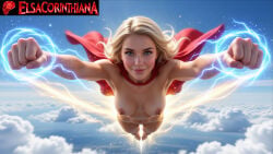 1girls adult adult_female ai_generated big_breasts blonde-haired_female blonde_hair blue-eyed_female blue_eyes blue_sky blue_sky_background breasts dc dc_comics elsacorinthiana exhibitionism exhibitionist exposed_midriff exposed_shoulders exposed_torso female female_naked female_nude female_only fist fly flying horny horny_face horny_female hourglass_figure light-skinned_female light_skin long_hair midriff naked naked_female navel nipples nude nude_female nudist outdoor_nudity outdoors outdoors_nudity patreon patreon_link patreon_logo patreon_reward patreon_url patreon_username raised_arms raised_fist realistic red_cape shoulders skin skinny smile solo supergirl superpowers thin thin_body uncensored wonderland