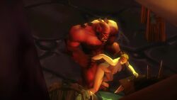 1boy 1girls 2015 3d ambiguous_consent animated azuca balls balls_deep big_dom_small_sub bigger_male blizzard_entertainment blonde_hair bouncing_breasts breasts dark-skinned_male dark_skin deep_penetration eyes_rolling_back fel_orc female female_moaning grunting half-closed_eyes human human_(world_of_warcraft) human_female interspecies light-skinned_female light_skin long_video male male/female male_grunting male_pov medium_breasts moaning monster mp4 munt_works muscular muscular_male music nipples nude nude_female nude_male on_back orc orc_(warcraft) orc_male original_character ponytail pov pussy rexxcraft roleplay_character size_difference sound sound_edit sound_effects spread_legs standing tagme vaginal_penetration video voice warcraft world_of_warcraft
