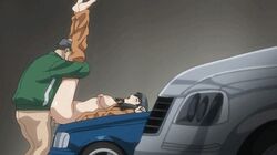 animated bottomless bouncing_breasts car closed_eyes fat fat_man missionary nanami_honda open_shirt pussy_juice sex soredemo_tsuma_wo_aishiteru ugly_bastard vaginal_penetration vehicle