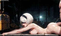 1boy 1girls 2d 3d ai_generated ass athletic athletic_female big_ass big_breasts blindfold breasts chest completely_naked completely_nude curvy curvy_figure cute cute_face detailed eyelashes eyeshadow female female_only fit fit_female focus from_behind high_quality huge_cock large_breasts legs light-skinned_female light_skin lips lipstic looking_at_viewer low-angle_view makeup male mascara massive_penis naked nero100 nier:_automata nipples nude nude_female oiled oiled_skin pale-skinned_female pale_skin penis perky_breasts posing prone_bone pussy rough_sex seductive seductive_look sex sex_from_behind shiny_skin short_hair silver_hair spread_legs stable_diffusion tagme thighs vagina vaginal_insertion vaginal_penetration vaginal_sex very_short_hair white_hair yorha_2b