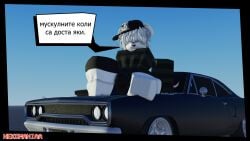 3d clothed furry furry_only male male_only mouse muscle_car nekomaniaa roblox roblox_avatar robloxian tagme white_fur