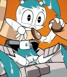 crater_critter cum cum_on_body female jenny_wakeman my_life_as_a_teenage_robot robot robot_girl zone zone-tan