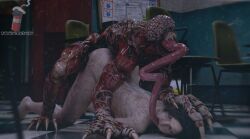1girls 1monster 3d blender breeding breeding_mount claire_redfield defeated_heroine dirty dirty_feet doggy_style helpless_female licker_(resident_evil) long_tongue monster mounting raped_by_monster resident_evil resident_evil_2 rough_sex shocked slut submissive_female sweating tongue_in_mouth