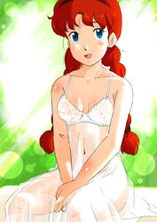 1girls 4040_(abonriya) anne_of_green_gables anne_shirley breasts female human solo uncensored young