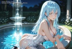 ai_female ai_generated ass blue_eyes breasts color colored female hell-pantsu hi_res nipples rimuru_tempest rule_63 tensei_shitara_slime_datta_ken wide_hips yellow_eyes