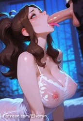 1boy 1girls ai_generated big_breasts big_penis blue_eyes blush breasts breasts_out brown_hair brown_hair_female clothed clothed_female clothing completely_nude drool drool_on_chin drooling drooling_on_penis elvoryn female hilda_(pokemon) holding_penis hourglass_figure hourglass_figured_female huge_breasts huge_cock licking_penis long_hair looking_up looking_up_at_partner male mostly_clothed mostly_clothed_female nude nude_male open_jacket partially_clothed partially_clothed_female patreon patreon_username penis pokemon pokemon_trainer public public_nudity shiny shiny_skin shirt shirt_lift short_shorts shorts squat squatting squatting_female thick_thighs voluptuous voluptuous_female