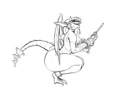 deadlock female female_only gargoyle gwizzly ivy_(deadlock) sketch solo solo_female solo_focus tagme thicc