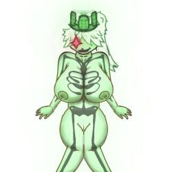 1x1x1x1_(forsaken) female nudity nudity_girl white white_background white_hair
