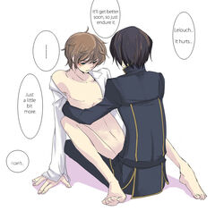 code_geass lelouch_lamperouge male_only suzaku_kururugi tagme