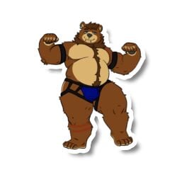 chubby fat gay jockstrap kaito kaitobear male overweight piercing practice