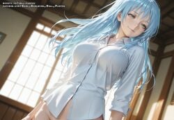 ai_female ai_generated blue_eyes breasts color colored female hell-pantsu hi_res nipples rimuru_tempest rule_63 tensei_shitara_slime_datta_ken yellow_eyes