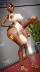 3d_(artwork) animal_genitalia animal_penis animatronic anthro areola balls bear big_areola big_balls big_breasts big_penis breasts brown_body brown_hair brown_nipples brown_penis collar condom dark_nipples dead_eye_(artist) digital_media_(artwork) dutch_angle english_text equine_genitalia equine_penis erection five_nights_at_freddy's five_nights_at_freddy's_2 genitals gynomorph hair hand_on_hip hi_res holding_condom holding_object huge_balls huge_breasts huge_cock inside intersex lips long_penis looking_aside machine mammal nipples nude_anthro nude_gynomorph nude_intersex penis pink_lips plant robot robot_anthro scottgames sexual_barrier_device solo spiked_collar spikes text thick_thighs toy_freddy_(fnaf) vein veiny_penis wide_hips yellow_eyes